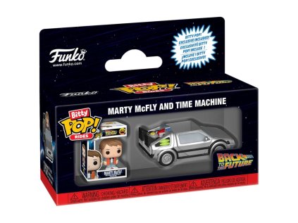Funko Bitty POP! Rides: Back To The Future - Marty McFly And Time Machine