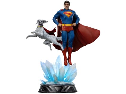 Soška Superman Legacy - Superman & Krypto 32 cm