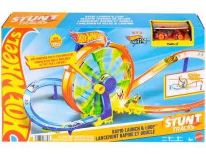 Hot Wheels Stunt Tracks - Rapid Launch & Loop