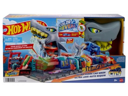 Hot Wheels City Color Reveal - Ultra Shark Car Wash
