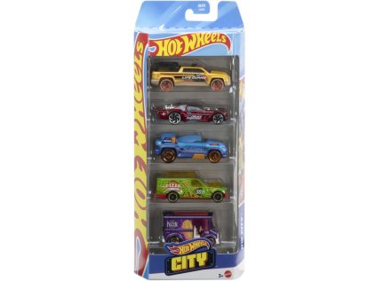 Hot Wheels Autíčka 5 ks - HW City