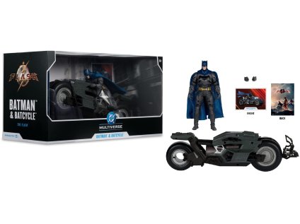 DC Multiverse The Flash - Batcycle with Batman