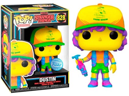 Funko POP! 828 TV: Stranger Things - Dustin BLKLT Special Edition