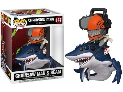 Funko POP! 147 Rides: Chainsaw Man The Movie Reze Arc - Chainsaw Man & Beam