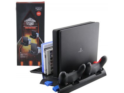 Vertikální nabíjecí stojan s chlazením PS4 / Slim / Pro