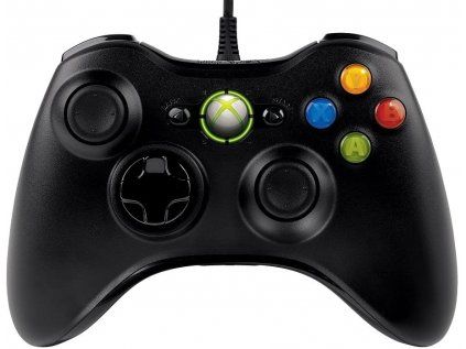 Microsoft Xbox 360 Wired Controller Black
