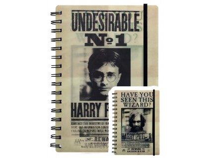 Měnící 3D zápisník Harry Potter - Sirus & Harry