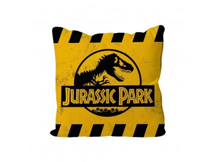 Polštář Jurassic Park - Caution Logo