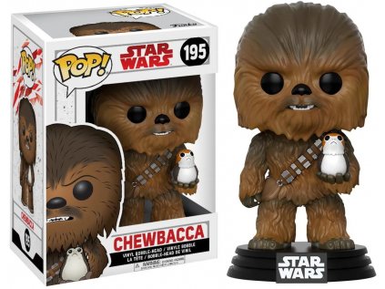 Funko POP! 195 Star Wars: The Last Jedi - Chewbacca with Porg