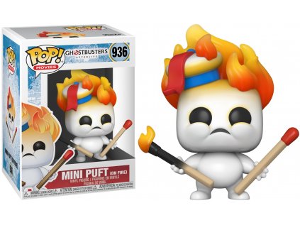 Funko POP! 936 Movies: Ghostbusters Afterlife - Mini Puft on Fire