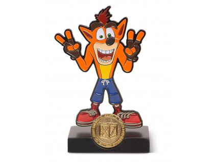 Kovová soška Crash Bandicoot 13 cm