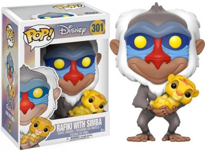 Funko POP! 301 Disney: The Lion King - Rafiki with Simba