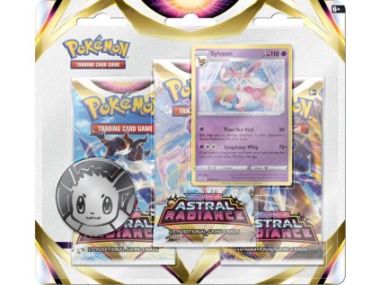 Karty Pokémon TCG: Sword & Shield Astral Radiance 3-Pack Blister - Sylveon
