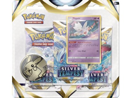 Karty Pokémon TCG: Sword & Shield Silver Tempest 3-Pack Blister - Togetic