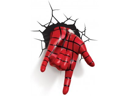 Lampička Ultimate Spider-Man Hand 3D