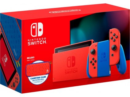 Nintendo Switch V2 - Mario Red & Blue Edition