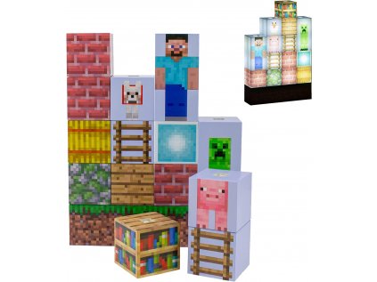 Lampička Minecraft Character Building Light
