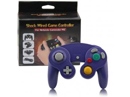 GameCube Wired Controller NGC/Wii Blue Purple