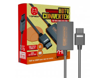 N64/SNES/SFC/NGC to HDMI Converter Black
