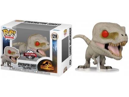 Funko POP! 1219 Movies: Jurassic World Dominion - Atrociraptor Ghost Special Edition