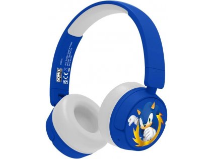 Dětská bezdrátová sluchátka s mikrofonem - Sonic the Hedgehog