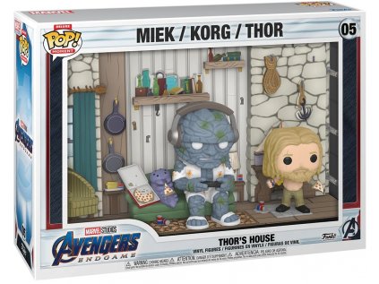 Funko POP! 05 Moments Deluxe Marvel: Avengers Endgame - Thor's House - Miek/Korg/Thor