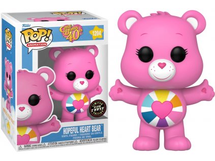 Funko POP! 1204 Animation: Care Bears 40th - Hopeful Heart Bear Limited Glow Chase Edition