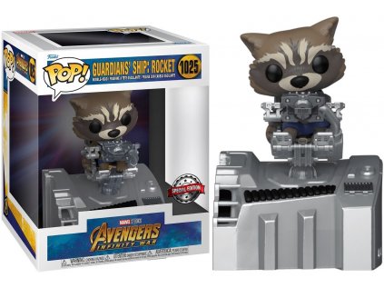 Funko POP! 1025 Marvel: Avengers Infinity War Deluxe - Guardians Ship - Rocket Special Edition