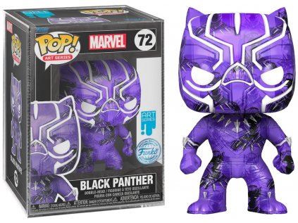 Funko POP! 72 Art Series: Marvel - Black Panther Special Edition