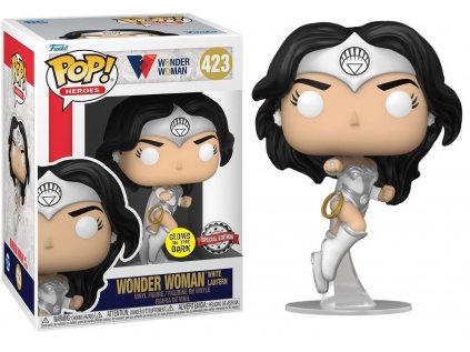 Funko POP! 423 Heroes: Wonder Woman 80th - Wonder Woman White Lantern GITD Special Edition