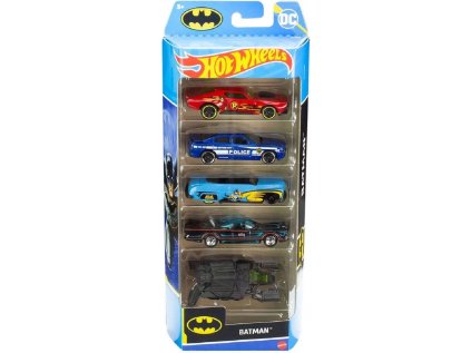 Hot Wheels Autíčka 5 ks - Batman