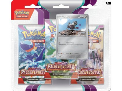 Pokémon TCG: Scarlet & Violet Paldea Evolved 3-Pack Blister - Varoom