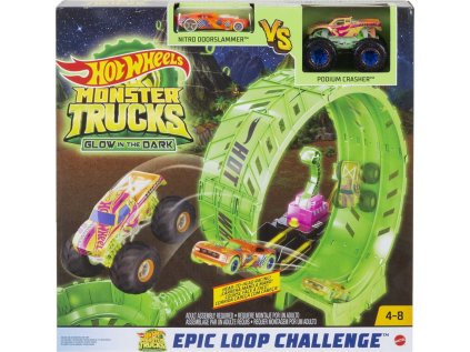 Hot Wheels Monster Trucks Epic Loop Challenge Glow in the Dark Dráha