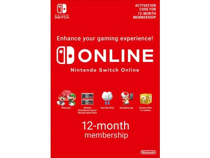 Nintendo Switch Online Membership (Individual) - Digital (12M členství)