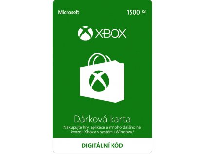 Xbox Live - Dárková karta 1500 Kč Digital - CZ