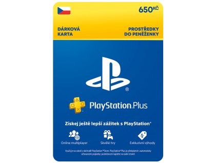PlayStation Plus Essential - Kredit 650 Kč (3M členství) - CZ
