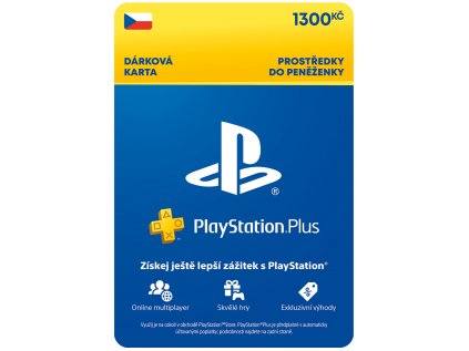 PlayStation Plus Premium - Kredit 1300 Kč (3M členství) - CZ