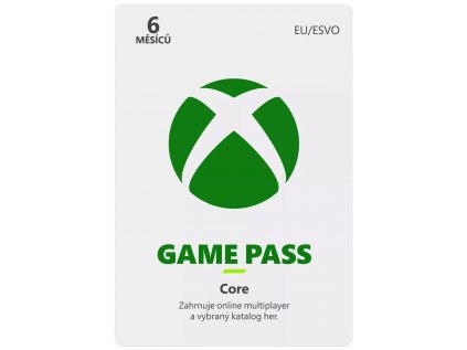 Xbox Game Pass Core předplatné na 6 měsíců