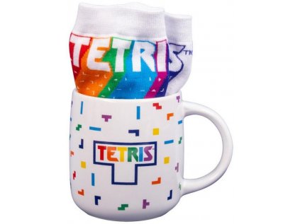 Dárkový set Tetris hrnek + ponožky