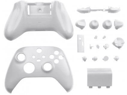 Kompletní sada plastových dílů ovladače Xbox Series, bílá