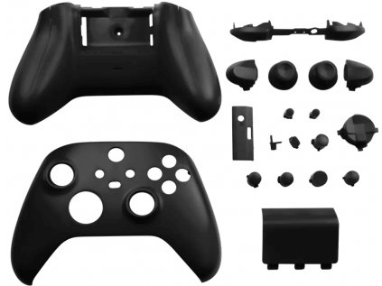 Kompletní sada plastových dílů ovladače Xbox Series S/X, černá