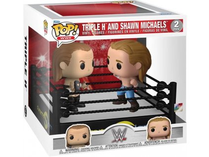 Funko POP! WWE Moments - SS Ring with Triple H and Shawn Michaels 2 Pack