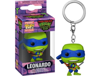 teenage mutant ninja turtles mutant mayhem 2023 leonardo pop keychain funko titan pop culture 0