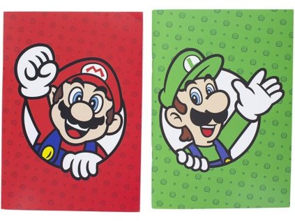 Sada dvou zápisníků Super Mario