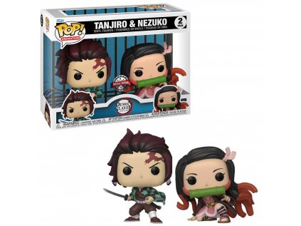 Funko POP! Animation: Demon Slayer - Tanjiro & Nezuko 2 Pack Special Edition