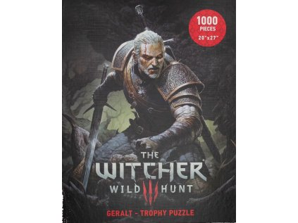 Puzzle The Witcher - Geralt Trophy 1000 dílků