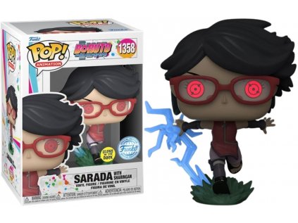 Funko POP! 1358 Animation: Boruto - Sarada with Sharingan GITD Special Edition