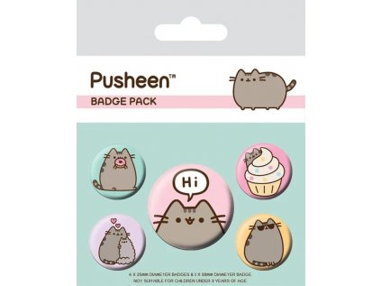 Sada odznaků Pusheen - Hi!