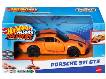 Hot Wheels Pull-Back Speeders - Porshe 911 GT3
