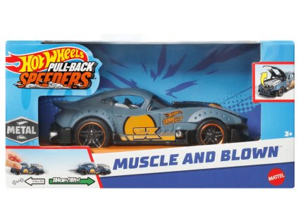 Hot Wheels Pull-Back Speeders - Muscle and Blown